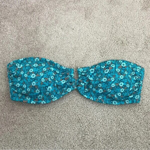 Kirra Floral Bandeau Bikini Top Size XL